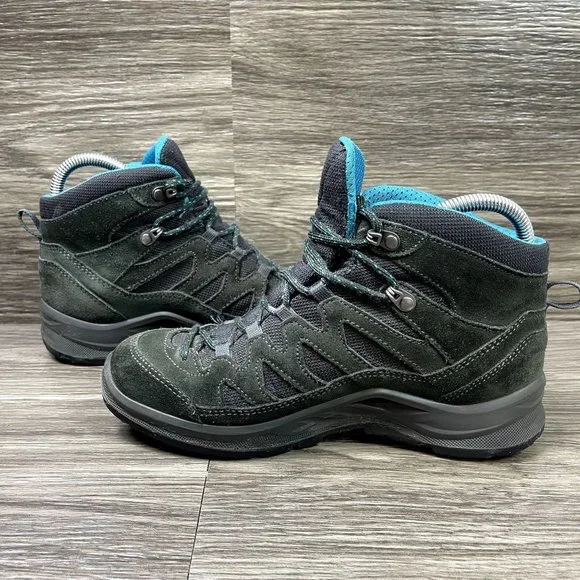 Lowa Levante GTX Qc Mid Black & Blue Hiking Boots Women's Shoes Size 7 - Picture 5 of 8